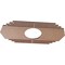 Ekena Millwork Chrysler Wood Fretwork Pierced Ceiling Medallion, Wood (Paint Grade), 20"W x 10"H x 5 1/4"ID x 3/8"T CMWP20X10X0375CSMF - alternate 2
